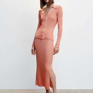 Cable Knit Cardigan & Skirt